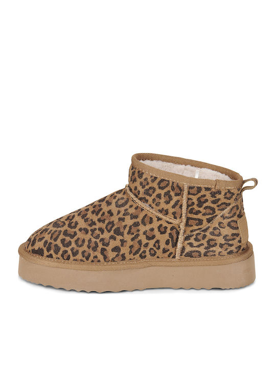 Dissy Wildleder Damenstiefeletten Braun