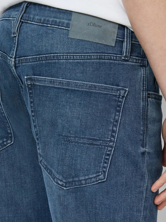 Mauro Ανδρικό Παντελόνι Τζιν Ελαστικό Regular Tapered Fit Blue