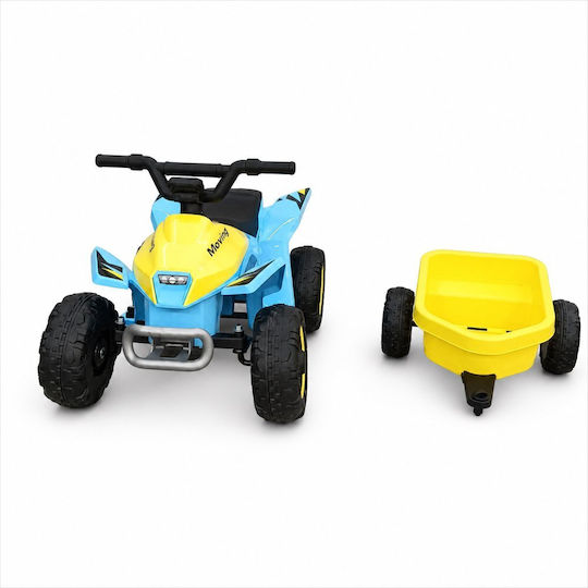 Motocicletă Cu 4 Roți Pentru Copii Electrică 6 Volți Albastră