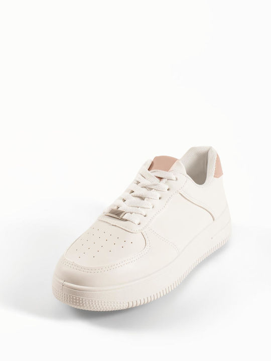 Adidași Flatforms Pentru Femei Albi