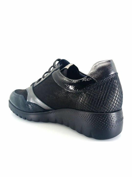 Women's Sneakers Black Leather