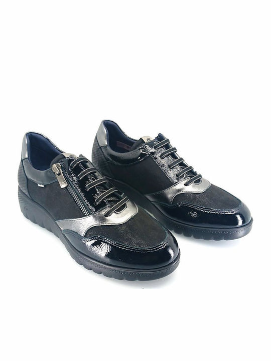 Women's Sneakers Black Leather