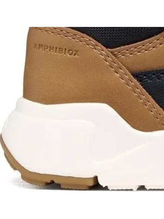 B Flexyper Kids Sneakers Anatomic with Hoop & Loop Closure Brown