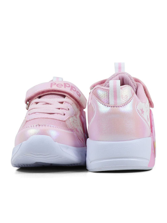 Eva Kinder Sneaker mit Lichtern Rosa