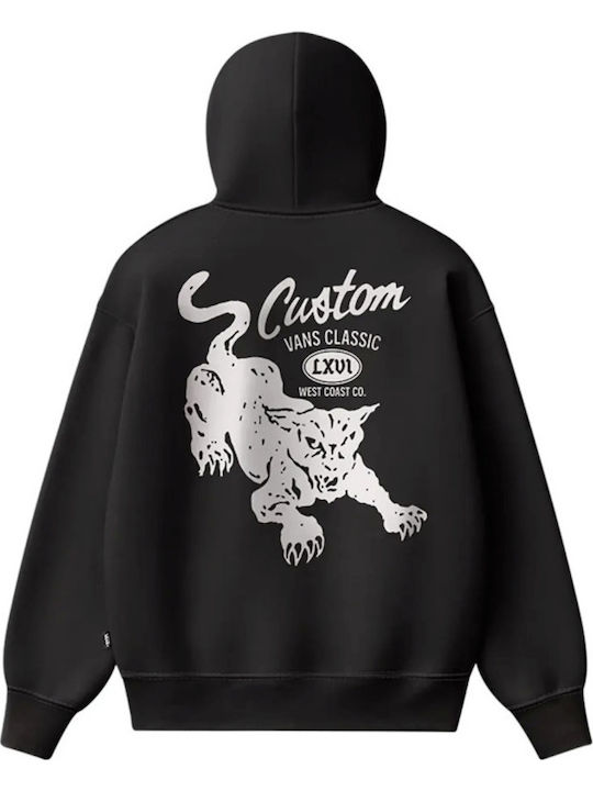 Vans Custom Cat Sweatshirt mit Kapuze Schwarz