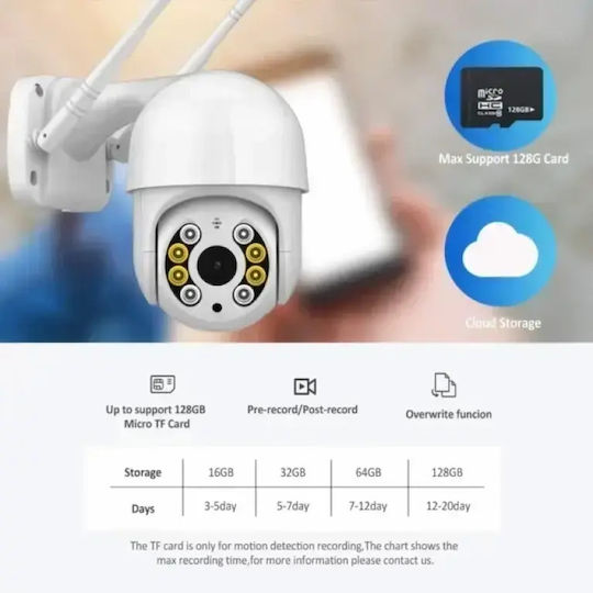 Andowl JT-8276QJ IP Surveillance Camera Wi-Fi Full HD 1080p Waterproof with Speaker and 3.6mm Lens