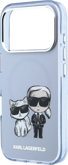 Karl Lagerfeld Iml Karl&choupette Bodies Sketch Print Magsafe Case Iphone 18 Pro Max 17 Pro Max Light Blue