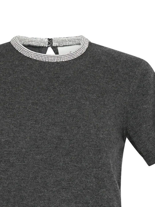 Damen Bluse Dunkelgrau