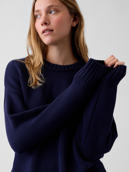 Women's Cotton Striped Sweater Navy Blue Uniform