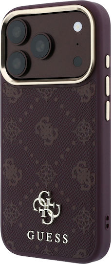 Калъф Guess Peony 4g Small Logo Magsafe iPhone 18 Pro 17 Pro Бордо