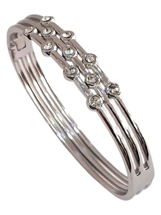 Kalliopi Silver Γυναικεία Χειροπέδα από Ατσάλι