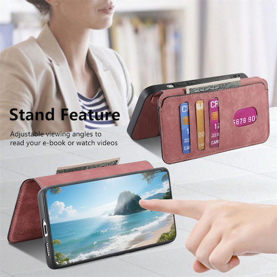 Caseneo Realme 16 Pro 5g Калъф Retro Leather Портмоне Розов