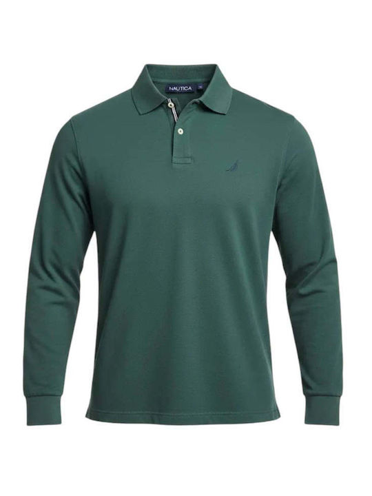 Nautica Polo Bluză Cu Mânecă Lungă Verde