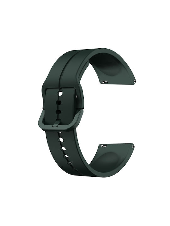 Samsung Galaxy Watch 42mm 20mm Loop Silicone Watch Band Dark Green Samsung Galaxy Watch 42mm 20mm Loop Silicone Watch Band Dark Green