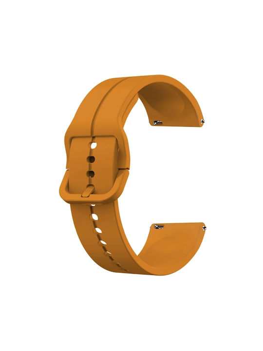 Samsung Galaxy Watch Active 2 44mm 20mm Curea Loop din Silicon Galben Chihlimbar