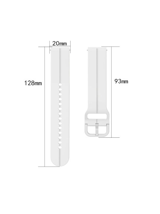 Samsung Galaxy Watch Active 2 44mm 20mm Loop Силиконова Каишка За Часовник Кехлибарено Жълта