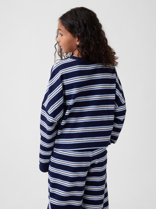 Kids Long-Sleeved Navy Top