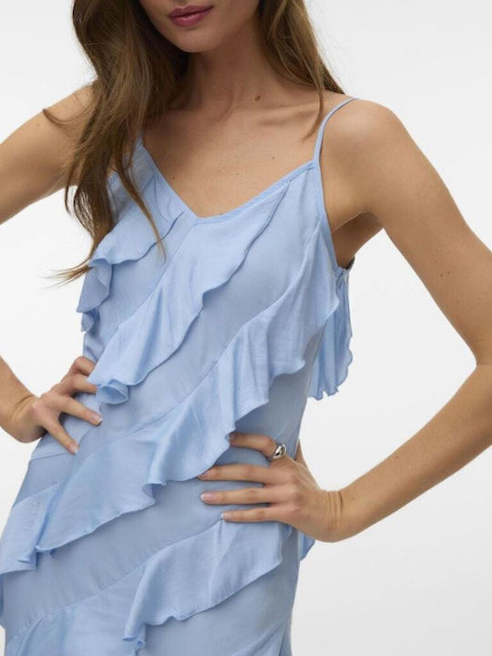 Καλοκαιρινό Maxi Κομπινεζόν Φόρεμα Cashmere Blue