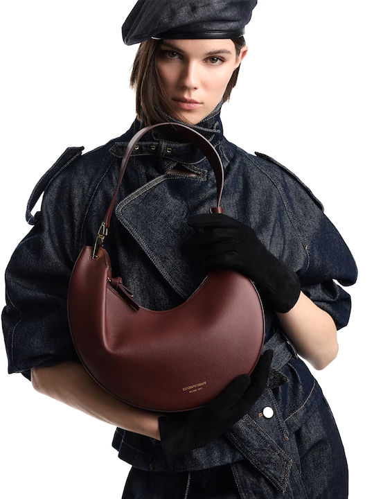 Leder Damen Hobo Tasche Wildleder Burgundisch