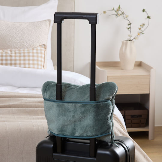 Travel Blanket Pillow 30x9x22 F-v Mellia 213608 Green