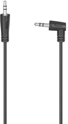 HAMA 3,5mm Klinkenkabel 3,5mm Stecker - 3,5mm Stecker Schwarz 0,5m