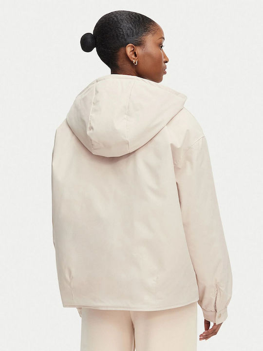Guess Μπουφάν Puffer Fawn Taupe