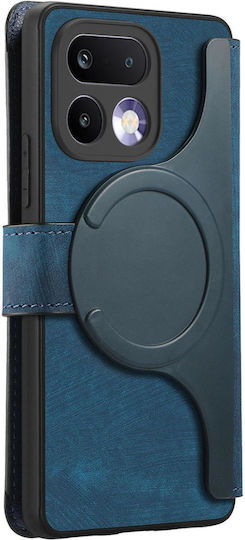 Caseneo Realme 16 Pro Plus 5g Θήκη Retro Leather Πορτοφόλι Blue