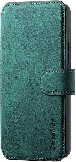 Caseneo Realme 16 Pro Plus 5g Θήκη Retro Leather Πορτοφόλι Green