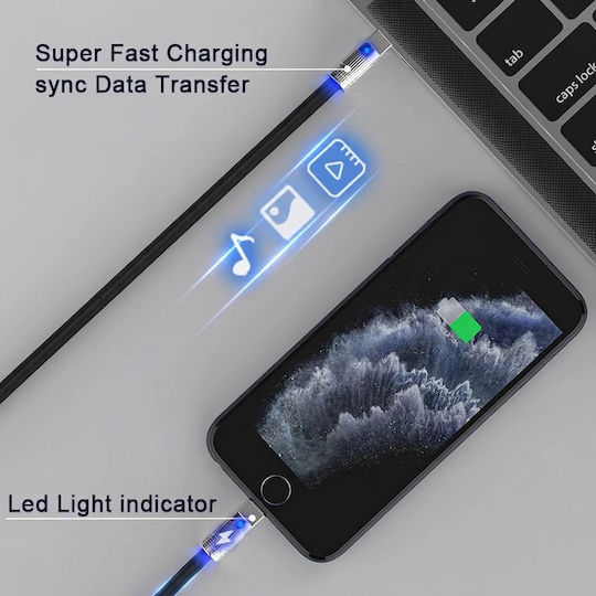 Leewello Leewello USB Typ-C Kabel männlich Schwarz 1,2m