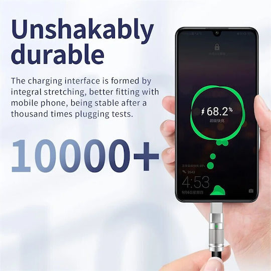 Leewello Leewello USB Typ-C Kabel männlich Schwarz 1,2m