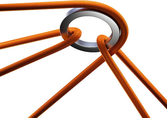 WK Braided Cable USB-C Male - USB-C 140W PD Orange 1.2m 115048