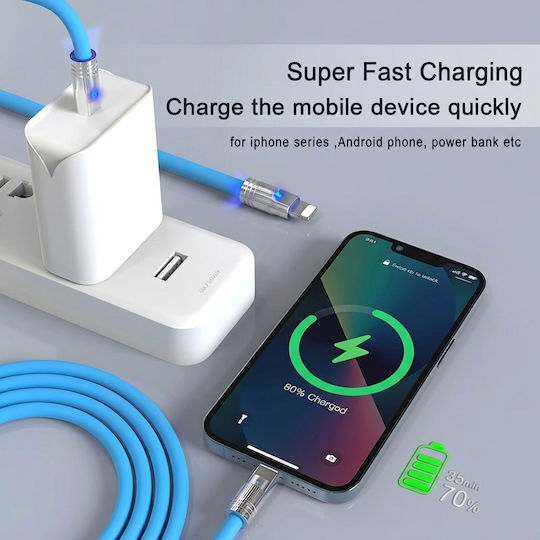 Leewello Leewello USB Typ-C Kabel Männlich Blau 2m