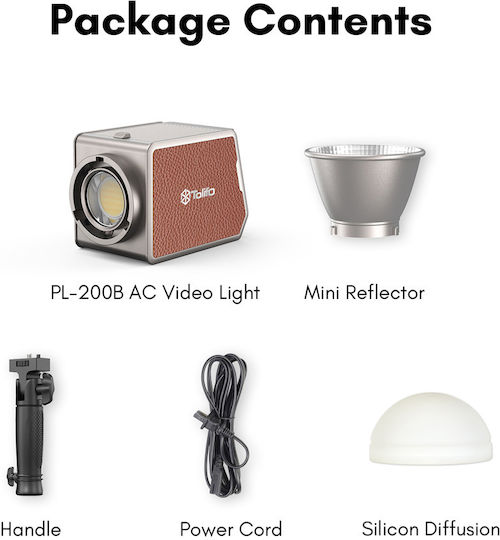 Tolifo Palm Light Pl-200b Ac Video Licht 41.200lx 180w