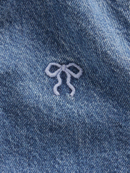 Kids Denim Jacket Short Medium Wash