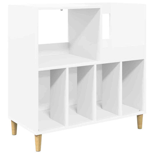 vidaXL Мебел Hi-Fi Бял 39.5x82x82.5cm