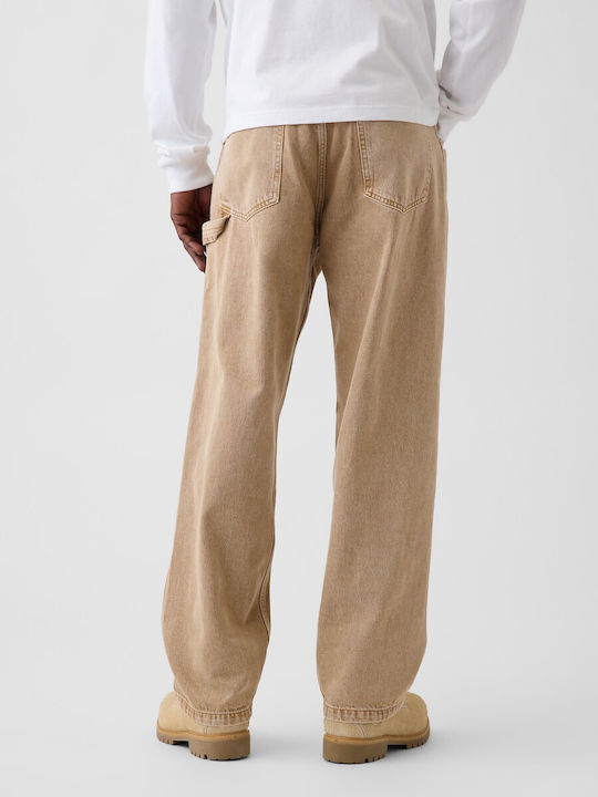 Men's Jeans Pants Slim Baggy Fit Gold Lurex
