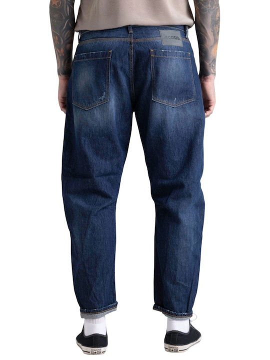 Men's Slim Fit Blue Denim Pants
