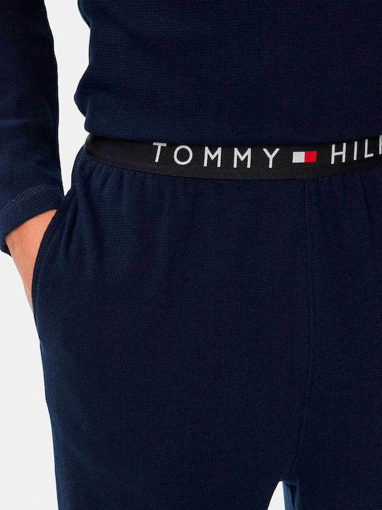 Tommy Hilfiger Καλοκαιρινό Ανδρικό Παντελόνι Πιτζάμας Βαμβακερό Carbon Navy