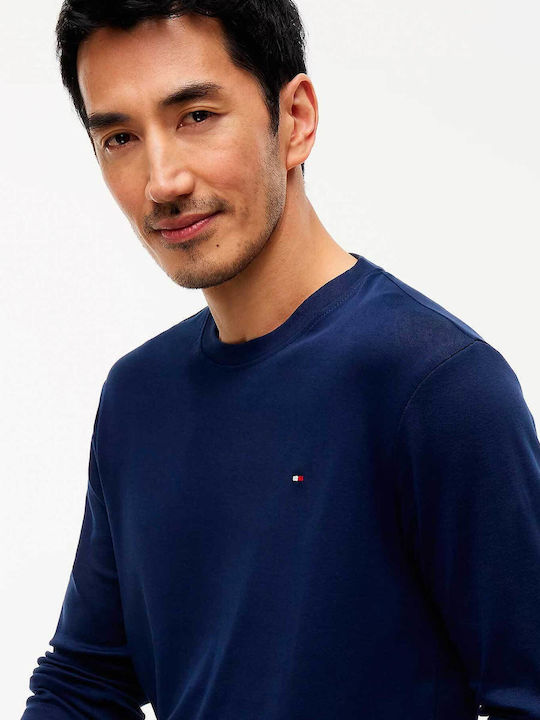 Tommy Hilfiger Summer Men's Cotton Pyjama Pants Blue Spell/Carbon Navy Flag Aop