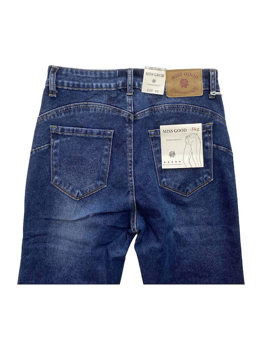 High Rise Women's Jean Pants Straight Leg