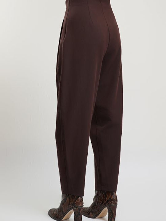 Désirée Damenhose Hochgebirge Stoff mit Gummiband Slim Passform Braun