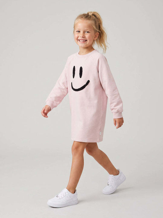 Mädchenkleid Mädchenkleider Langärmelig Rosa