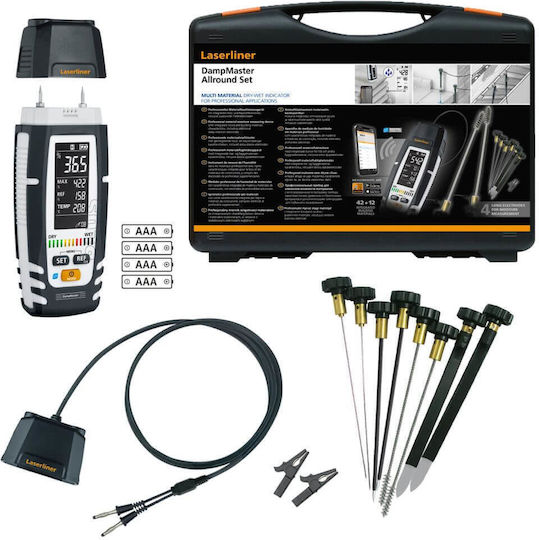 Laserliner LL-082.327A Contor Digital de Umiditate pentru Lemn / Materiale de Construcție / Ambient cu Sondă