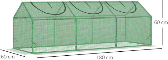 845-368V05 Θερμοκήπιο Τύπου Σπίτι 1.8x0.6x0.6m