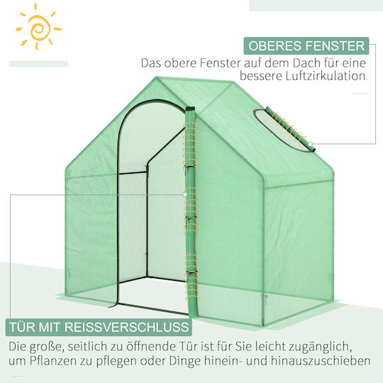 845-154V01 House Type Greenhouse 1.8x1x1.68m