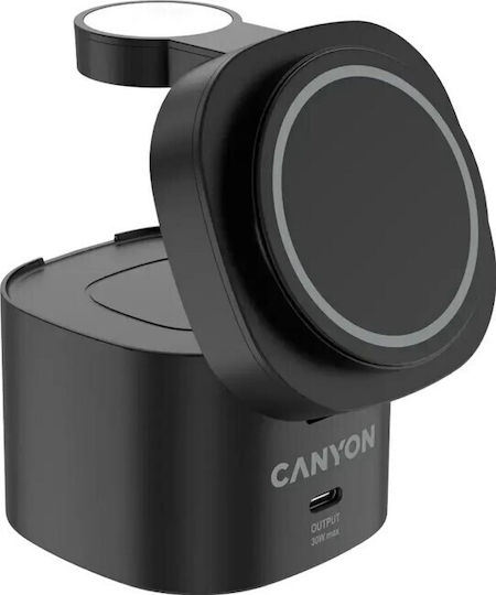 Canyon Kabellose Ladestation Qi 30W Schwarze (CNS-WCS405BW/A)
