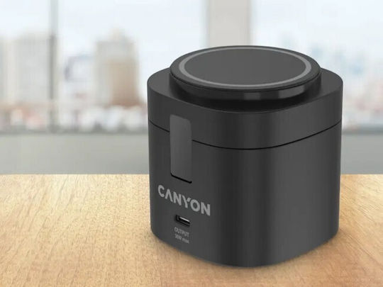 Canyon Kabellose Ladestation Qi 30W Schwarze (CNS-WCS405BW/A)
