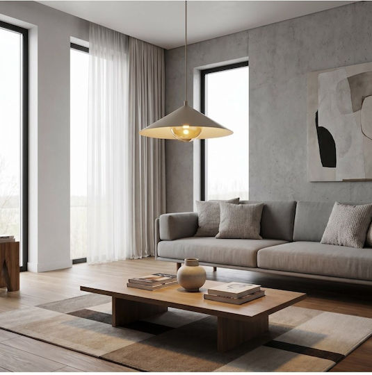 Emibig Beige Pendant Ceiling Light
