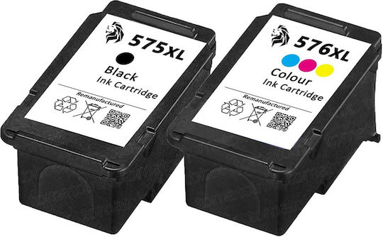 Canon Πακέτο Συμβατών Μελανιών Εκτυπωτή InkJet Canon PG-575XL, CL-576XL 1τμχ