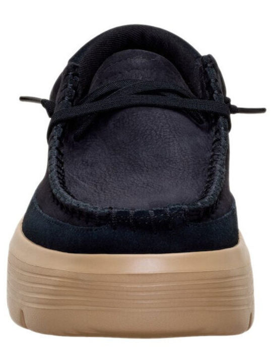 Leather Women's Loafers in Black Colour